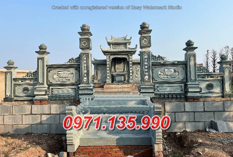 Mẫu lăng mộ để tro cốt bằng đá đẹp bán tại kiên giang - nghĩa trang